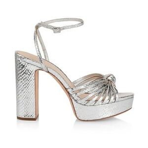 LOEFFLER RANDALL 
Rivka 115mm Leather Knot Platform Sandals